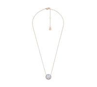 Fossil Collar redondo con colgante, Acero inoxidable dorado con cierre de mosquetón, para mujer