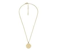 Fossil Collar para Mujer Sadie, Longitud: 406.40mm+50.80mm, Ancho: 20.6mm, Altura: 20.6mm Collar De Acero Inoxidable Dorado, JF04382710, Oro Amarillo