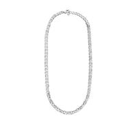 Fossil Collier Unisexe Heritage Silver en Acier inoxydable, Longueur : 508 mm + 55 mm, largeur : 8,7 mm, Acier inoxydable, CE n'est Pas UNE Pierre précieuse, Length: 508mm+55mm, Width: 8.7mm, Acier