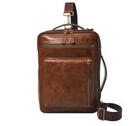 Fossil Convertible Backpack, Commuter para Hombre, Buckner Coñac Pequeño, Small