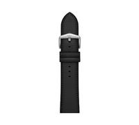 Fossil Correa de piel negra LiteHide para hombre, 24 mm, S241099, negro, 24 mm, Casual