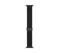 Fossil Correa de piel o acero inoxidable para hombre, compatible con Apple Watch de 42mm/44mm/45mm/46mm/49mm