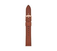 Fossil Correa de piel o acero para mujer de 16 mm, Marrón, 175+/- 5MM
