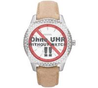 Fossil Correa de repuesto original para reloj LB-ES2997 ES 2997 de piel, 18 mm, color beige