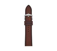 Fossil Correa para hombre LiteHide de piel marrón, 22 mm, S221498, Casual, Marrón oscuro y negro