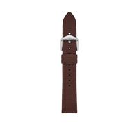 Fossil Correa para mujer LiteHide de 18 mm de piel marrón, S181507, marrón, 18 mm, Casual, Marrón oscuro