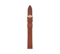 Fossil Correa para mujer LiteHide de piel marrón, 14 mm, S141213, marrón, 14 mm, Casual