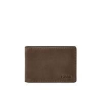 Fossil Derrick Marrón Billetera Vertical de Piel para Hombre