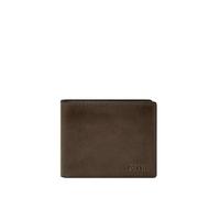 Fossil Derrick Marrón Billetera Vertical de Piel para Hombre
