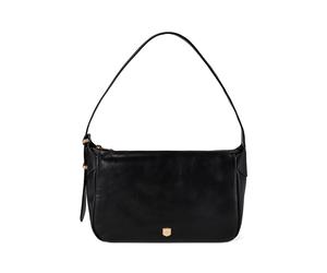 Fossil Dillon Bolsa de hombro Piel natural 30 cm negro