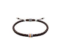Fossil Everett Pulsera de Cuero Marrón para Hombre, JF05022040