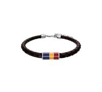 Fossil Everett Pulsera de Cuero Marrón para Hombre, JF05023040