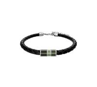Fossil Everett Pulsera de Cuero Negro para Hombre, JF05024040