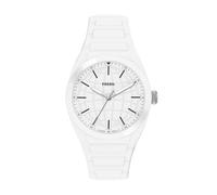Fossil Everett Reloj para Hombre de plástico Blanco de 42MM, FS6176