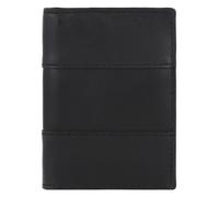 Fossil Estuche para tarjetas de crédito Everett de cuero de 10 cm negro
