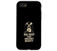 Fossil Finds Collection - Regalo de prehistoria de Dientes de tiburón amonita Carcasa para iPhone SE (2020) / 7/8