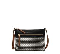 Fossil Fiona - Bolso cruzado pequeño para mujer, Raya negra, Talla única