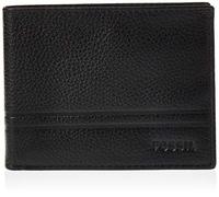 Fossil Flip ID Bifold Accesorio de Viaje-Billetera Plegable, Wilder Black, Taille Unique para Hombre