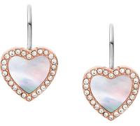 Fossil FOSSIL Vintage Glitz, pendientes con brillo opalescente, cristales
