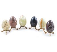 Fossil Gift Shop Juego de 6 x 7,6 cm Huevos de Mármol del Himalaya