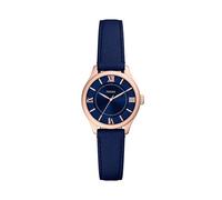 Fossil Gilmore ES5424 - Reloj de piel de cocodrilo azul marino de tres manecillas para mujer