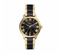 Fossil Gilmore Reloj Mujer, Movimiento de Cuarzo Tres Agujas Fecha con Correa de Acero Inoxidable o Cuero