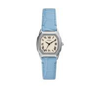 Fossil Harlow - Reloj de piel azul claro de tres manecillas para mujer, Azul