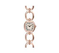 Fossil Harlow - Reloj de pulsera de acero inoxidable de tres manecillas para mujer, Oro rosa, 20MM, Harlow