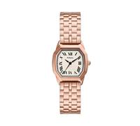 Fossil Harlow - Reloj de pulsera de acero inoxidable de tres manecillas para mujer, Oro rosa, Harlow