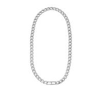 Fossil Heritage JF04769040 - Collar de acero inoxidable plateado para hombre, Length: 508mm+5.0mm, Width: 27.4mm, Acero inoxidable, No es una piedra preciosa