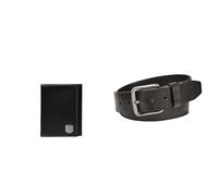 Fossil Hombre Hayes Cartera de Cuero Negro y cinturón Brody, Estuche