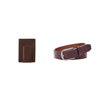 Fossil Hombre Ingram Cartera de Cuero marrón y cinturón Samson, Estuche