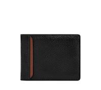Fossil Huntington, Billetera Bi-Fold para Hombre, Negro, Small