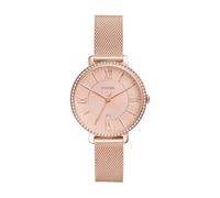 Fossil Reloj para mujer Jacqueline – cuarzo, correa acero o piel, oro rosa 36 mm