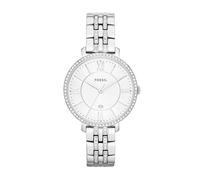 Fossil Jacqueline Reloj para Mujer, Movimiento de Cuarzo con Correa de Acero o Piel, Tono Plateado, 36MM
