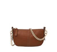 Fossil Jolie Bolso cruzado de piel o ante marrón para mujer, Marrón claro