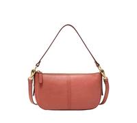Fossil Jolie Bolso cruzado de piel rojo para mujer, Rojo empolvado