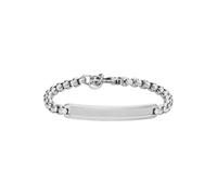 Fossil Knox JF04767040 - Bracelet argenté en Acier inoxydable pour Homme, inoxydable, Pas UNE Pierre précieuse, Taille Unique, Acier inoxydable, Pas de gemme, Plata brillo