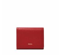 Fossil Logan, Accesorio de Viaje-Billetera Plegable Triple Mujeres, Rojo, Small