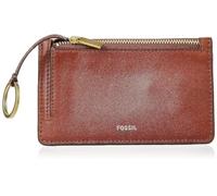 Fossil Billetero para mujer Logan, Cartera con solapa de piel/poliuretano marrón 19,4 cm largo x 2,5 cm ancho x 10,2 cm alto SL7833200