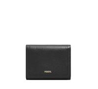 Fossil Logan, Cartera Tri-Fold Mujeres, Negro, Small