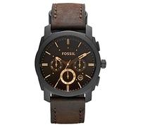 Fossil Machine Reloj para Hombre, 42MM, Marrón y Negro