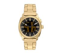 Fossil Machine Reloj para Hombre, Movimiento Ana-Digi Big Tic de 41 mm con Correa de Acero Inoxidable o Cuero
