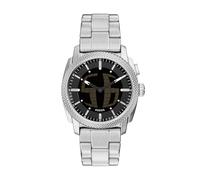 Fossil Machine Reloj para Hombre, Movimiento Ana-Digi Big Tic de 41 mm con Correa de Acero Inoxidable o Cuero