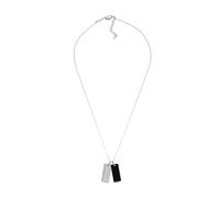 Fossil Collar Hombre, Collar Cadena Harlow Linear Texture, Gris Y Azul