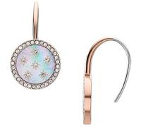 Fossil Merrit JF04938791 - Pendientes de acero inoxidable en tono oro rosa para mujer