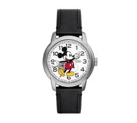 Fossil Mickey Mouse Reloj Unisex Adulto, Movimiento Automático con Correa de Acero Inoxidable O Cuero