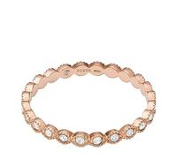Fossil Mujer Anillo Sadie All Stacked Up Rose Tono Dorado Acero Inoxidable Band Anillo, 6
