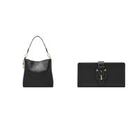 Fossil Mujer Bolso Jessie de Piel Negro y Cartera Harwell, Estuche