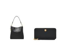 Fossil Mujer Bolso Jessie de Piel Negro y Cartera Lennox, Estuche